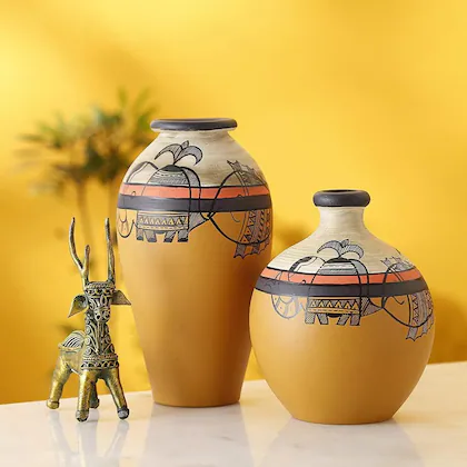 Hand-Painted Vase
